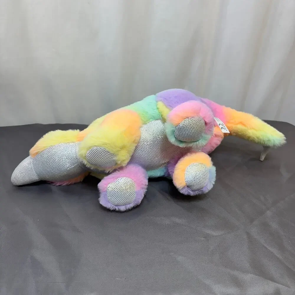 Petting Zoo Stegosaurus Stuffed Animal Plush Rainbow Ombrez Wildlife Zoologee 17